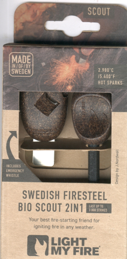 Swedish Firesteel Bio Scout 2 in 1 Kunststoffgriff braun