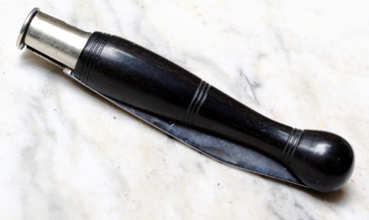 Nontron Ebenholzmodell Kugel 9cm Klinge Klappmesser
