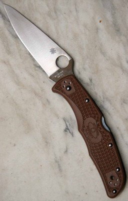 Spyderco Endura Flat Ground Brown C10FPBN glatte Klinge