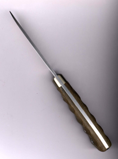 Muela Kodiak Jagdmesser mit grauem Micarta und Backen und Feuerstahl