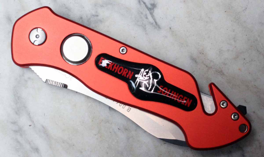 Eickhorn PRT II Rettungsmesser, rot, mit Einhandbedienung