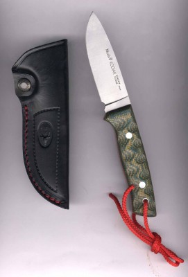 Muela Kodiak Jagdmesser Micarta grn braun in schwarzer Scheide