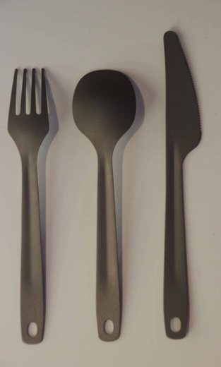 Titan Besteckset 3-tlg. Messer Gabel Löffel Origin Outdoors