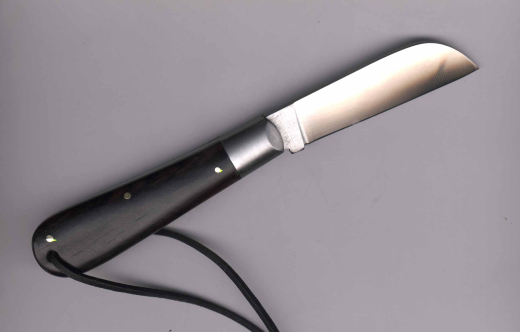 Otter Ankermesser Sapeli 173LB groß Carbon Lederband