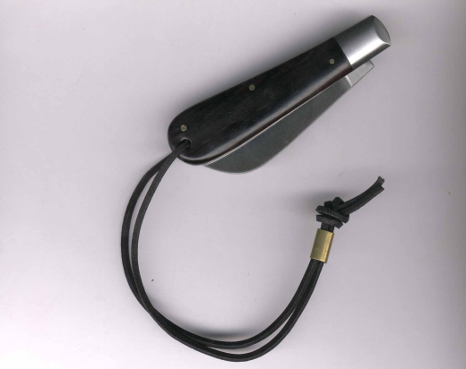 Otter Ankermesser Sapeli 173LB groß Carbon Lederband