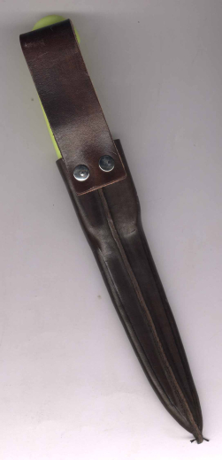 Lütters Loewen Messer 835 Dorschmesser neon mit Scheide