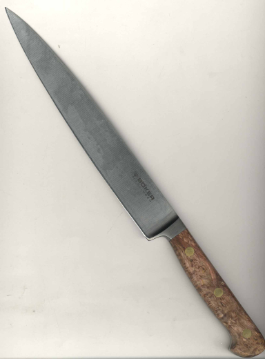 Böker Patina Schinkenmesser Fleischmesser 130417 Kohlenstoffstahl