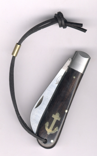 Otter Ankermesser Grenadil 173LB groß Carbon Lederband