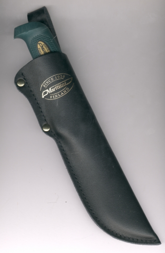 Marttiini Big Game Martef 181413 Jagdmesser Clippoint mit schwarzer Klinge und grünem Griff