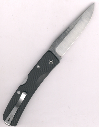 Manly Peak Klappmesser Schwarz Zweihandmesser S90V