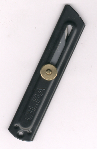 Olfa CK-1 Messer schwarzes Griffstück, Doppelklinge