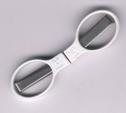 Slip N Snip Faltschere klein breite Spitze weiße Griffe