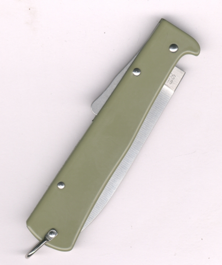 Otter Mercator Klappmesser gross Katze K55K Stainless oliv 10-426rg RK OL