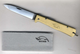 Otter Mercator Klappmesser gross 10-736rg Clip Messing C75 Kohlenstoffstahl