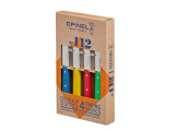 Opinel Küchenmesserset mit 4 Messern blau gelb rot grün No 112