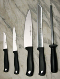 Messerblock Silverpoint altes Design Wüsthof inkl. 4 Messer und ein Wetzs