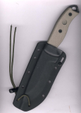 ESEE 5P-E mit Kydexscheide schwarz und schwarzer Klinge