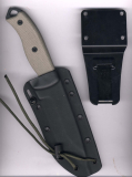 ESEE 5P-E mit Kydexscheide schwarz und schwarzer Klinge