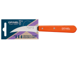 opinel Schälmesser No 114 Vogelschnabelform Griff orange