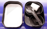 Camp A Box Luncbhox Frühstücksbox Essbox 7 teilig schwarz Wildo