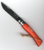 Opinel No 7 Colorama Sport orange mit Lederriemen