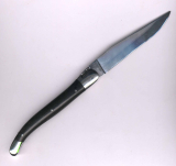 Forge de Laguiole Klappmesser einteilig Ebenholz Stahlbacken XC-75 Kohlenstoffstahlklinge
