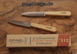 Opinel No. 112 Universalmesser Stainless Glattschliff Naturholzgriffe 2er Set