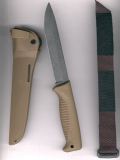 Peltonen M95 Knife Sissipuukko FJP 120 in coyotefarbener Kompositscheide