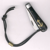 Otter Ankermesser 174 klein mit Lederband, Grenadill Carbon