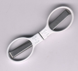 Slip N Snip Faltschere klein breite Spitze weiße Griffe
