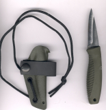 Peltonen M23 Ranger Cub FJP 307 Coyote Messer in grüner Kydexscheide