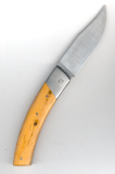 Au Sabot Baribal Klappmesser mit Wacholderwurzelholzgriff und Backen 434109