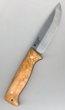 Peltonen Peltonen M07 Ranger Knife Fulltang Curly Birch FJP500 in brauner Lederscheide