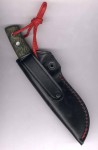 Muela Kodiak Jagdmesser Micarta grn braun in schwarzer Scheide